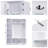 79'' Tall 4-In-1 Wooden Hall Tree - Entryway Coat Rack With Bench, 4 Hooks, 6 Storage Cabinets & Adjustable Shelf(White)-1674257262