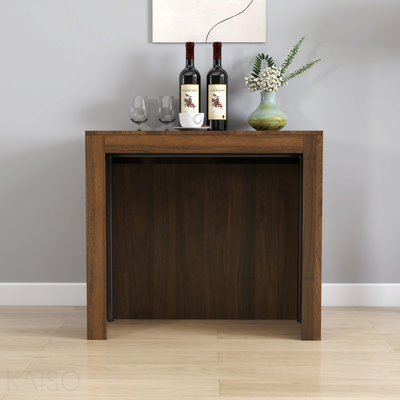 Modern Multifunctional Extendable Dining Table With Outlet, Space Saving Expanding Table With Storage For Party, Weddings, Meetings, Celebrations