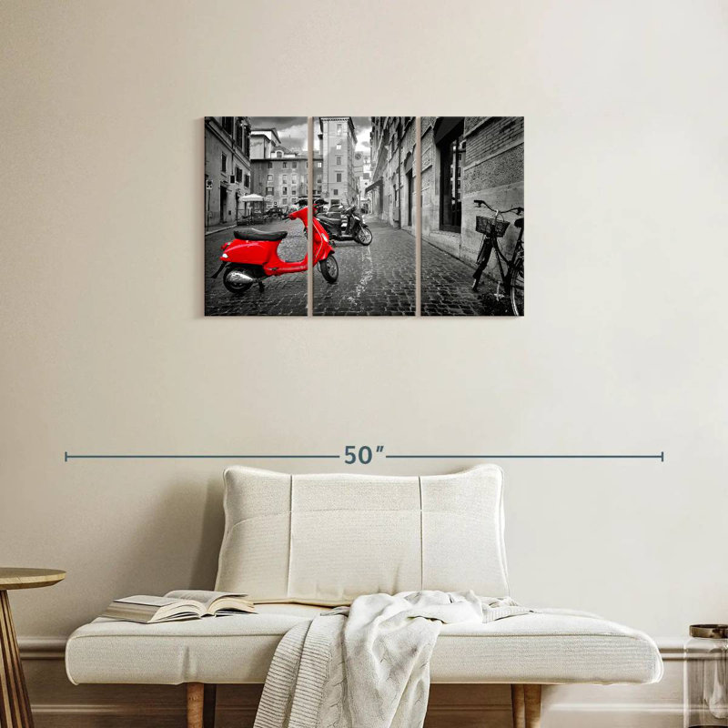  «Red Vespa Pop», H 20 po x l 33 po