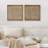 Geometric Line Pattern Wall Decor - Minimalist Neutral Abstract Artwork - Framed Canvas Master Bedroom Wall Art Work 2 Pieces Print-108572871-97923446-97923445