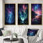 «Aurora Borealis Dancing Lights», 3 pièces sur toile-2054593099-2054593098