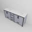 Meuble-lavabo double gris foncé 80 po X P 22 po D, avec plateau en marbre de culture-117971265-117971269