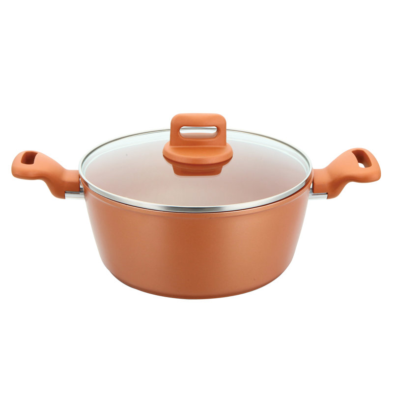 ZOYA 8 - Piece Non-Stick Cookware Set, Copper