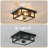 12" 2-Light Motion Sensor Outdoor Flush Mount Ceiling Light-123430942