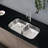 KBFmore Bowl Stainless Steel Kitchen Sink with Accessories-98228053-98228055