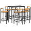 Aeisha 40cm Solid Wood Bar Set-1466823253
