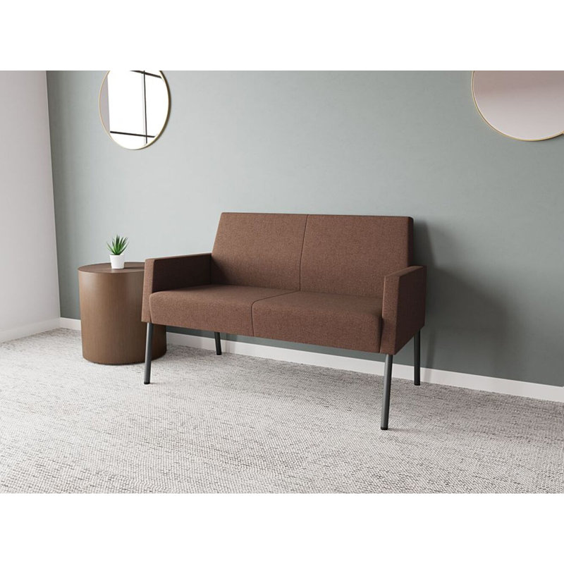 Causeuse Mystic, Acier gris anthracite, Café Archetype
