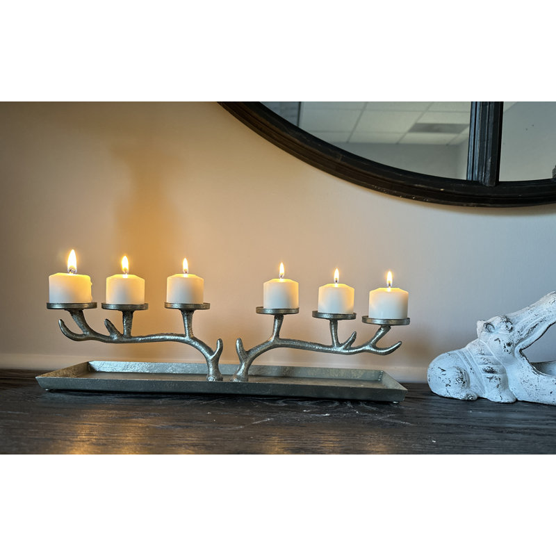 3.9'' H Metal Tabletop Candelabra
