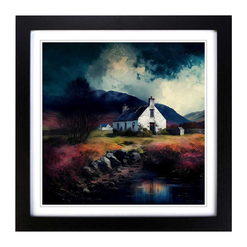 Scotland Impressionism - Framed Print, Black