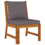 Savorey 11 - Person Acacia Solid Wood Patio Dining Set Rectangular Table with Cushions Included-419208323