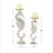18.05'' H Aluminum Tabletop Candlestick-1277806449