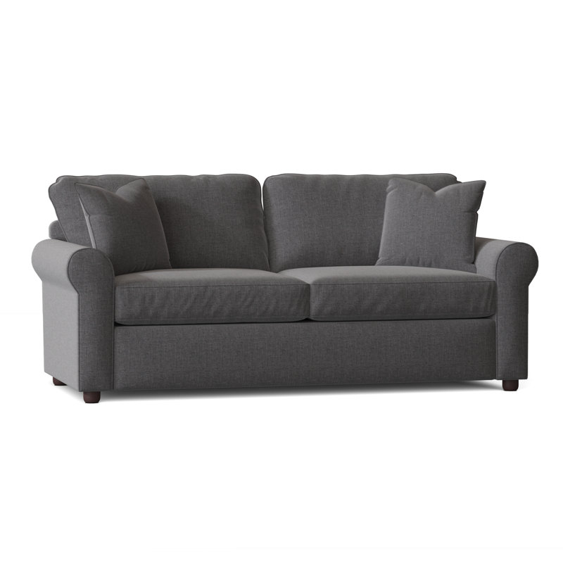 Warrington 82" Rolled Arm Sofa, Cast Slate Sunbrella® Plainweave
