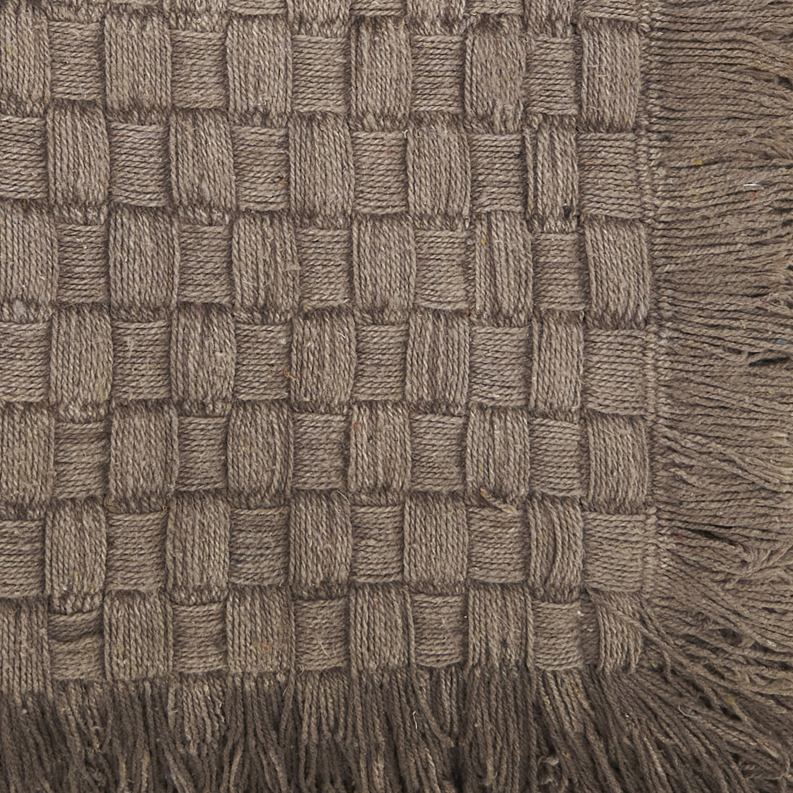 Sevan Collection Waffle Weave Throw Blanket, Brown