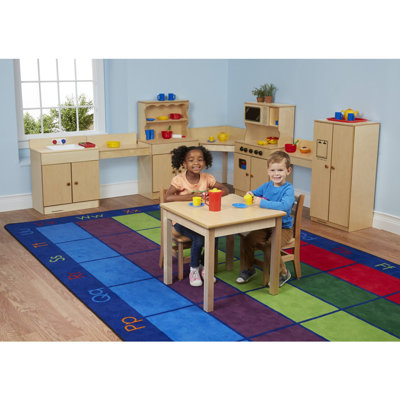 Wood Square Writing Table