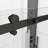 Sliding Shower Door For Bathroom - 5/16" Tempered Glass, Matte Black, Adjustable Channel With Glass Leak & Easy Installation-124069864