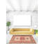 Tapis ivoire en laine noué à la main de conception unique 4 pi 10 po x 6 pi 11 po Moniquie