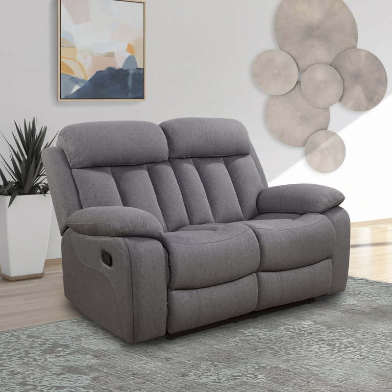 Upholstered 59.8'' Reclining Loveseat