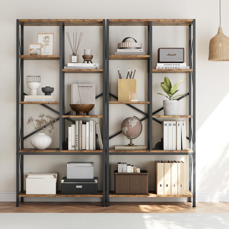 75.69cm H x 59.89cm W Metal Bookcase