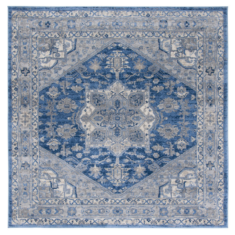 Brentwood Performance Oriental Rug, Square 6'7"
