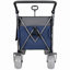 Chariot pliant multifonctionnel avec chariot pivotant et poussoir avec poignée rotative et pneus de plage de 9 po x 4 po pour le camping et la plage - 300 L très résistant, charge de 480 lb, grande capacité de transport, d'épicerie et d'utilisation à l'extérieur-123018744