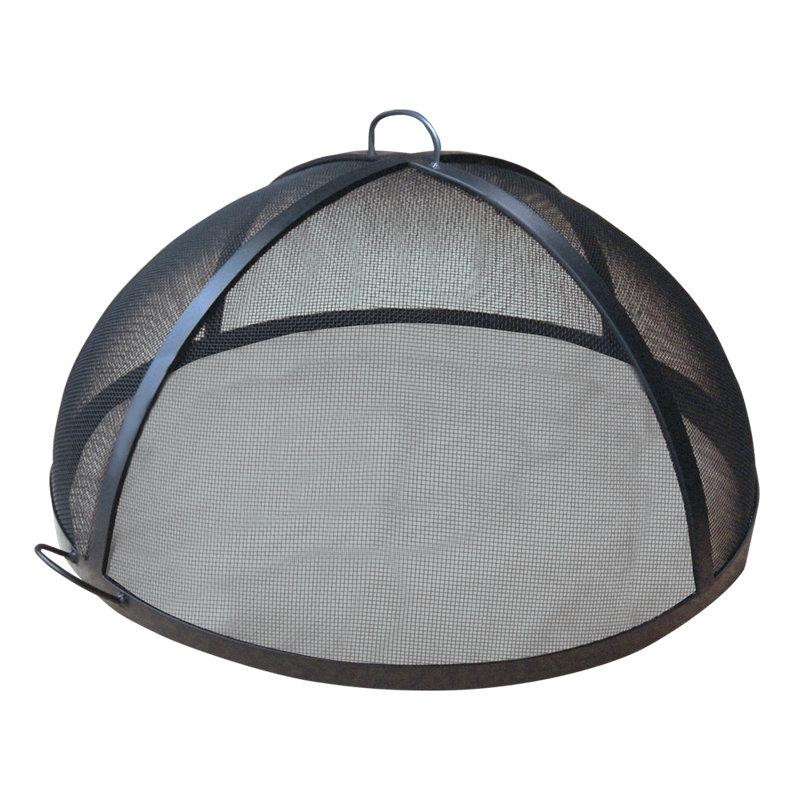 Hybrid Steel Round Spark Screen, 17" H x 56" W x 56" D
