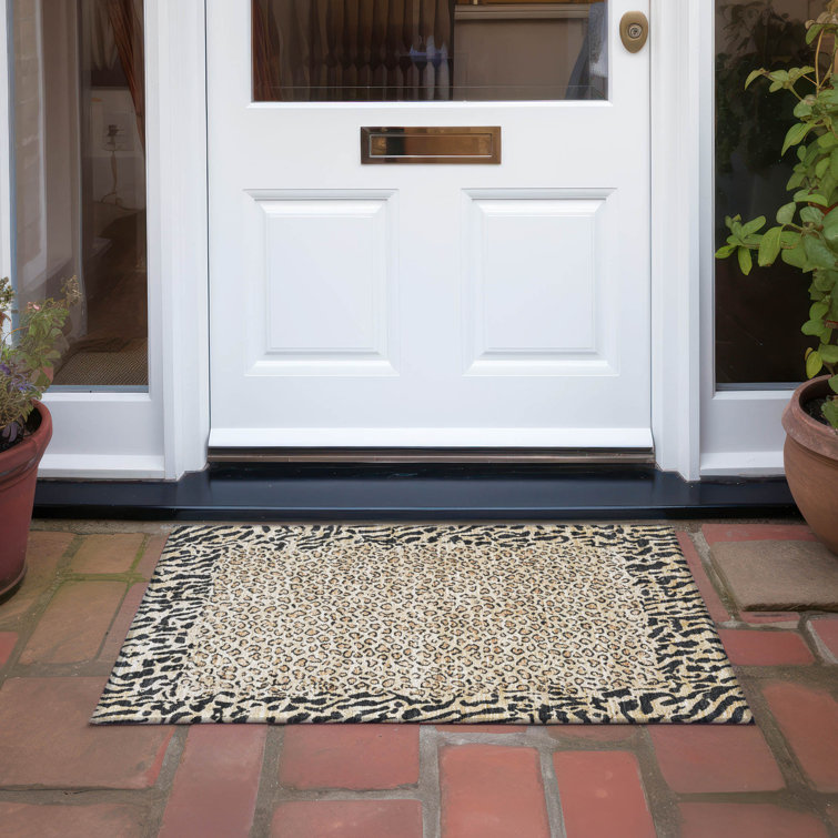 Machine Washable Indoor/Outdoor Claudian ACN1230 Gold Rug