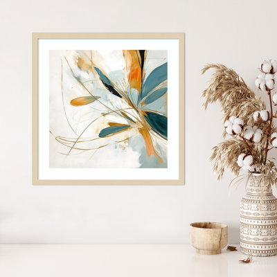«Blossom Abstract Dance I» par Irena Orlov, impression sur bois encadrée