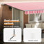 Ebern Designs Polyester Cover Retractable Patio Awning-946425490-946425482