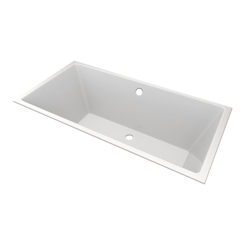 63.5'' x 34.5'' Undermount Soaking Acrylic Bathtub
