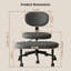 Chaise de bureau ergonomique pivotante multi-positions à pieds croisés avec base de roulement pour adultes-1682734674-1685162615