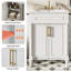 Meuble-lavabo 24 po avec lavabo en céramique, 2 portes-133415904