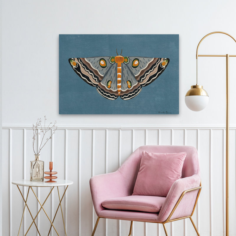 Bohème et papillon rétro texturé I, 36" H x 24" W