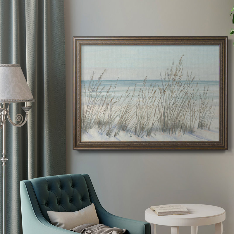 Toile encadrée de qualité supérieure Beach Grass II - prête à être accrochée, H 16 po x l 20 po x P 2,5 po