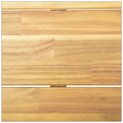 Ensemble d'extérieur exquis en bois d'acacia avec coussins résistants pour la détente