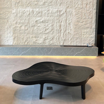 Simple and modern wooden coffee table