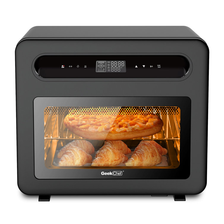 COMFEE' Toaster Oven Air Fryer Combo, 12-in-1 Air Fryer Oven with  Rotisserie, 6 Slice Toast 12' Pizza, Double Layer, Countertop Convection  Toaster Oven, 25L/26.4QT, Precise Temperature Control, 6 Accessories