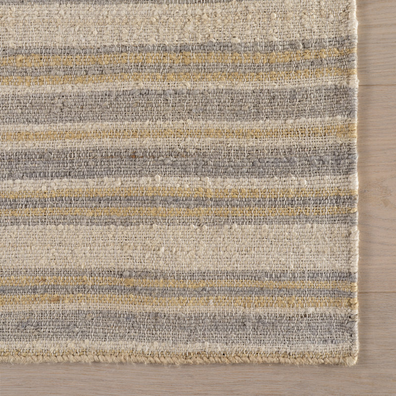 Marn Striped Handmade Jute Rug, Rectangle 7'6" x 9'6"