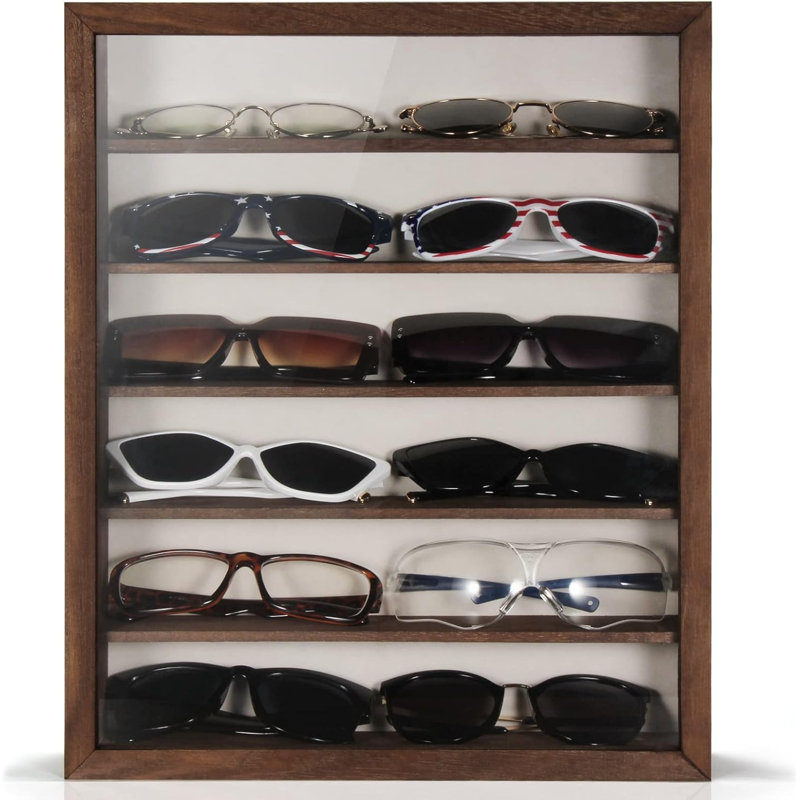 Boîte de rangement pour lunettes de soleil, Brown