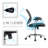 Dinuca Mesh Office Chair with Chrome Base-809465043