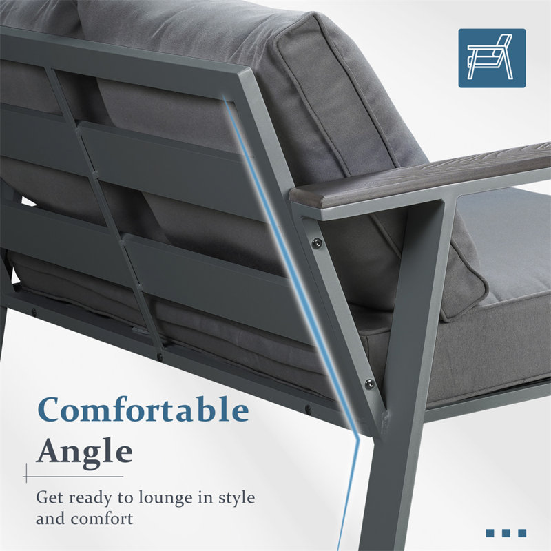 Causeuse inclinable de 53 po Konstantinos