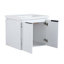 Meuble-lavabo à fermeture en douceur 24 po avec lavabo, convenant à une petite salle de bain