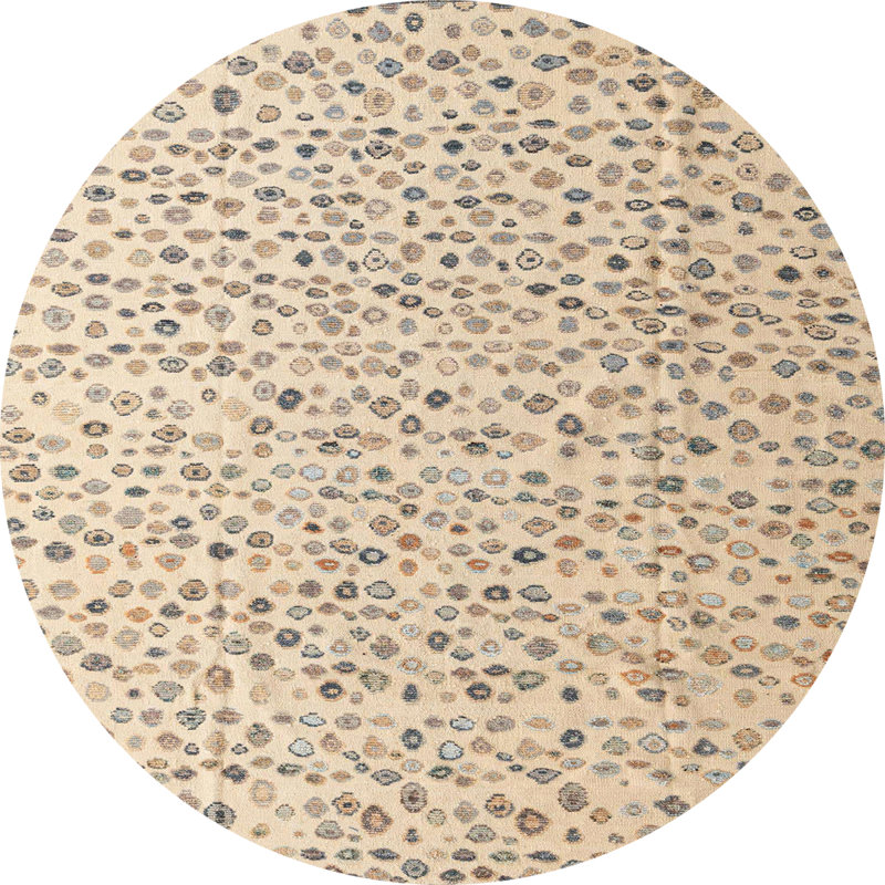 Abstract Indoor Rug, Round 5'