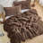 Yule Log Chunky Bunny - Coma Inducer Oversized Comforter Set - Chestnut-107667365