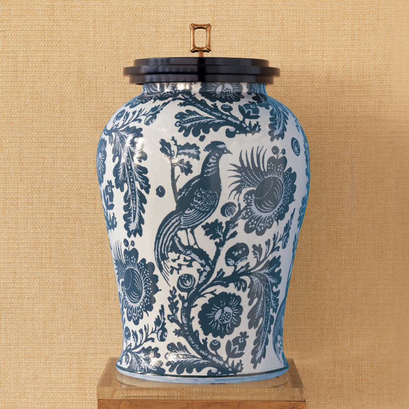 Pot en porcelaine 21 po Arcadia, Indigo