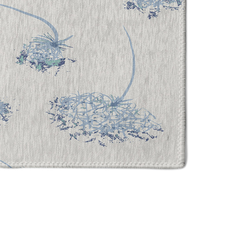 Alvordton Chenille Floral Indoor Rug, Rectangle 4' x 6'