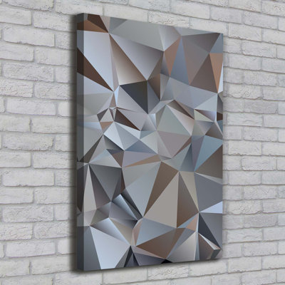 Abstraction Triangles - Wrapped Canvas Print
