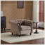 Fauteuil club Chesterfield pour un siège confortable dans le salon ou le salon