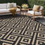 Geometric Recycled P.E.T Area Rug-1957403010-1957403020