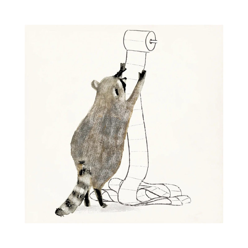 Rascally Raccoon IV by Victoria Barnes - Wrapped Canvas Print, 66.04 cm H x 66.04 cm W x 1.91 cm D