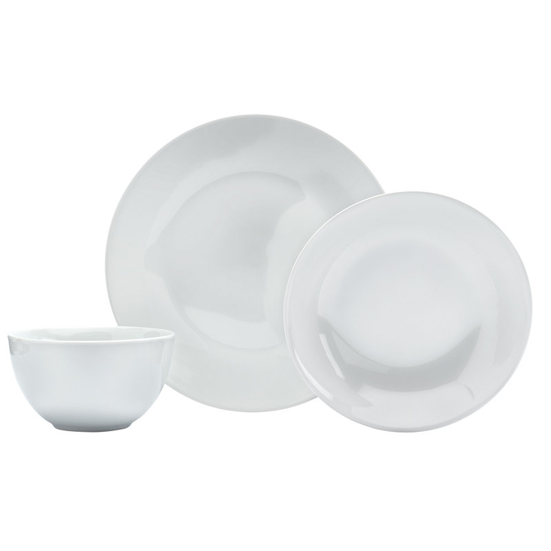 Denmark 12 Piece Porcelain China Dinnerware Set - Service for 4